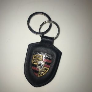 Porsche Real Leather KeyChain